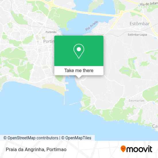 Praia da Angrinha map