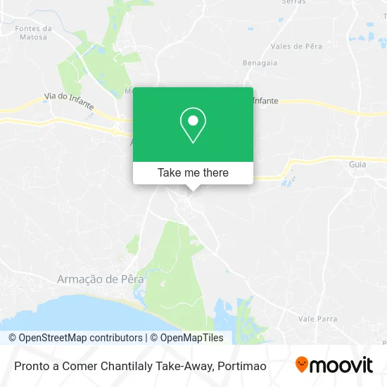 Pronto a Comer Chantilaly Take-Away map