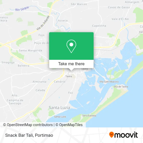 Snack Bar Tali map