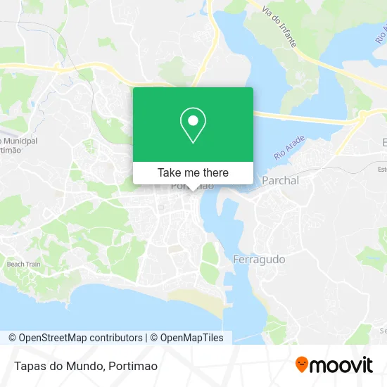 Tapas do Mundo map