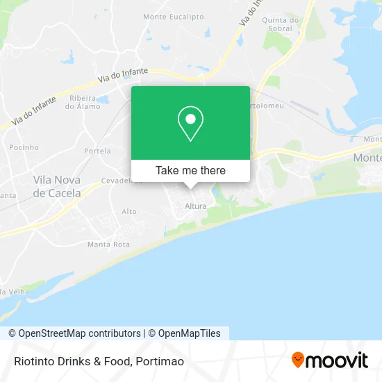 Riotinto Drinks & Food map