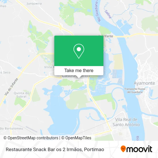 Restaurante Snack Bar os 2 Irmãos map