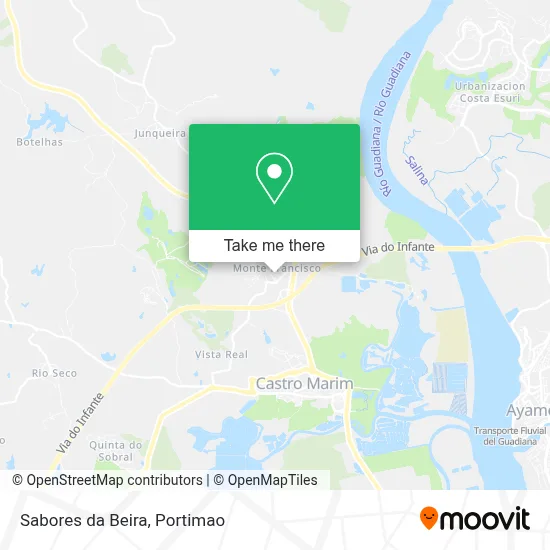 Sabores da Beira map