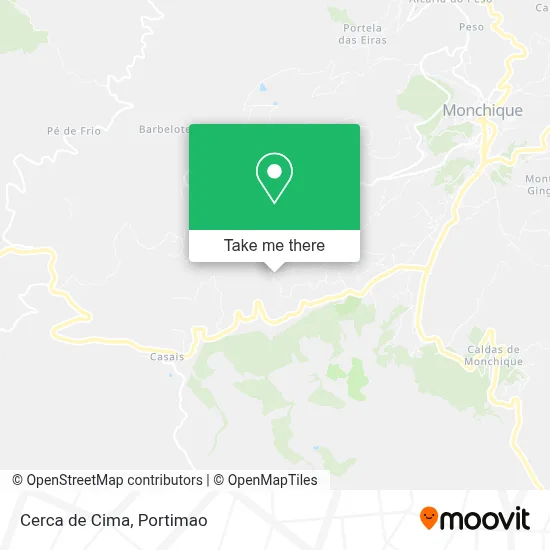 Cerca de Cima map