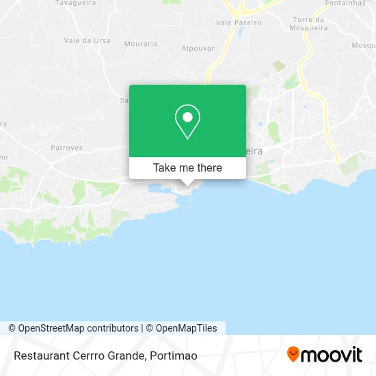 Restaurant Cerrro Grande map