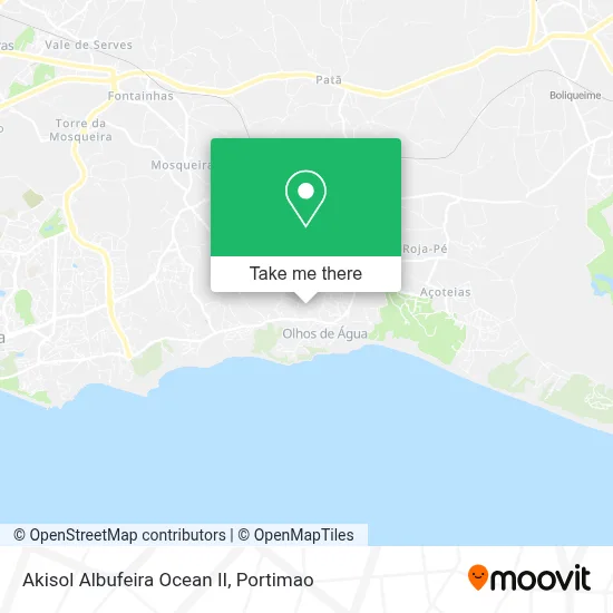 Akisol Albufeira Ocean II map