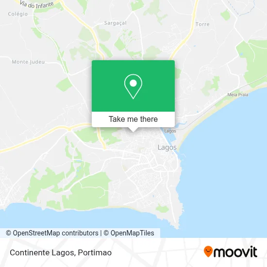 Continente Lagos map