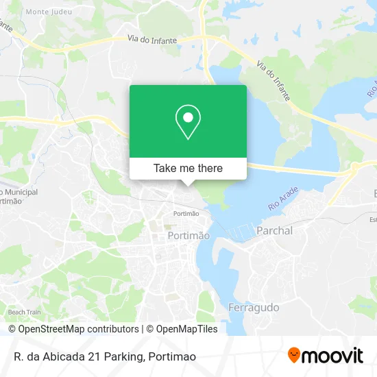 R. da Abicada 21 Parking map