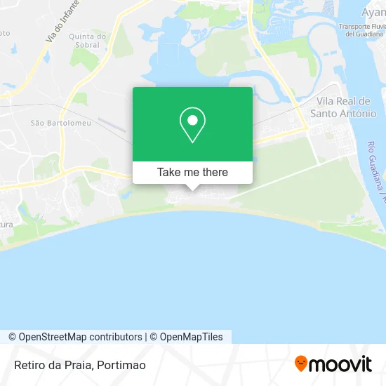 Retiro da Praia map