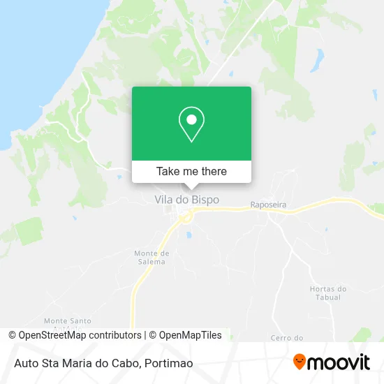 Auto Sta Maria do Cabo map