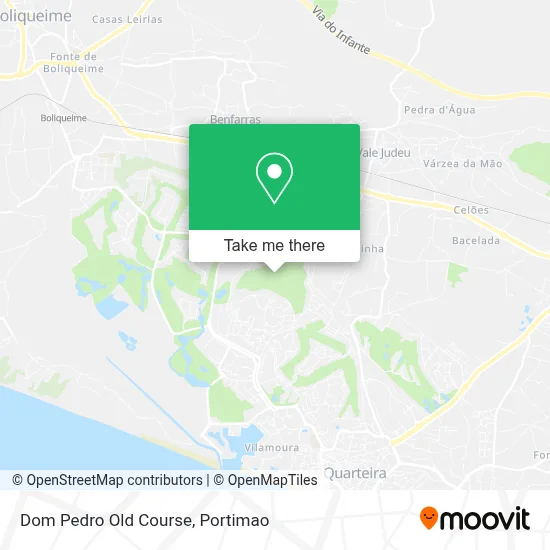 Dom Pedro Old Course map