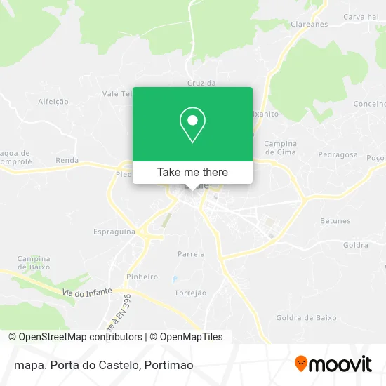 mapa. Porta do Castelo map