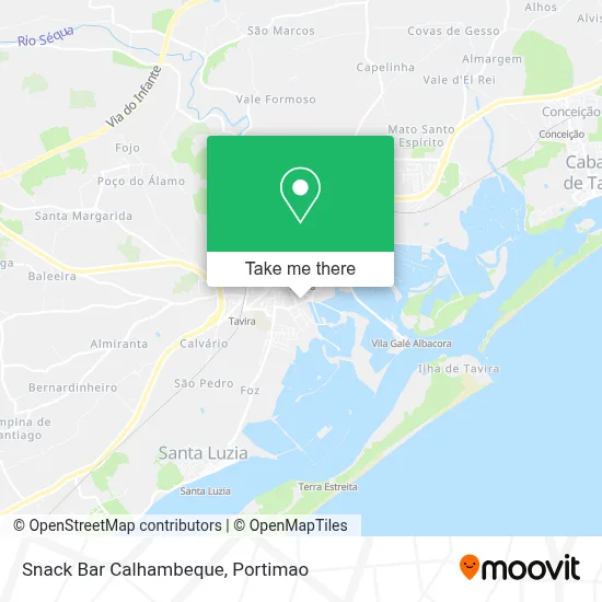 Snack Bar Calhambeque map