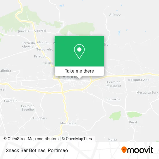 Snack Bar Botinas map