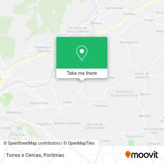Torres e Cercas map