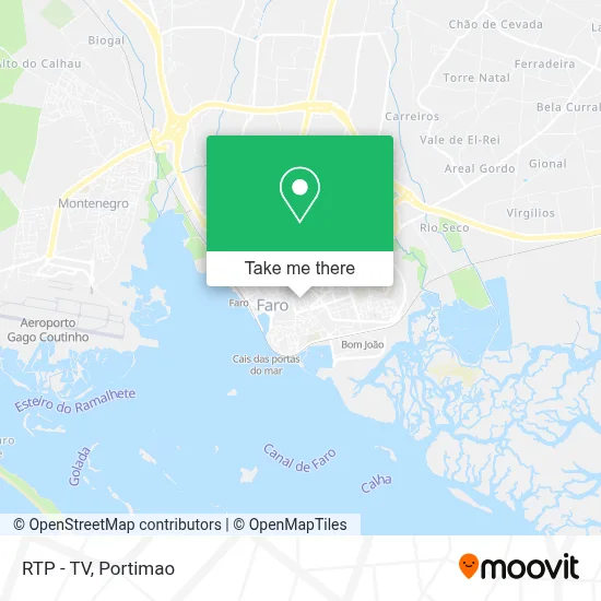 RTP - TV mapa