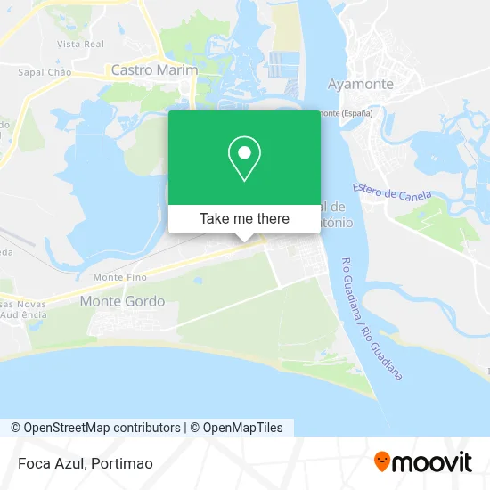 Foca Azul map