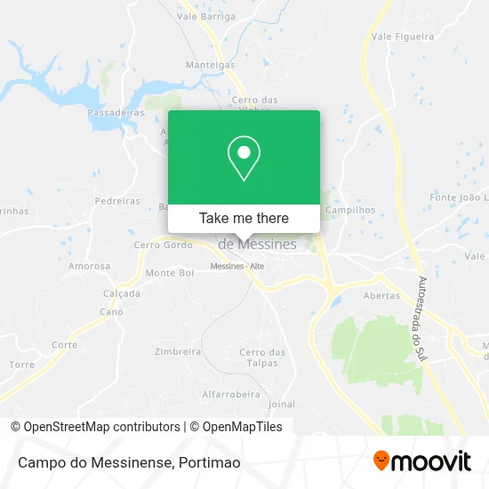 Campo do Messinense map