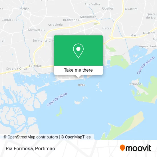 Ria Formosa map