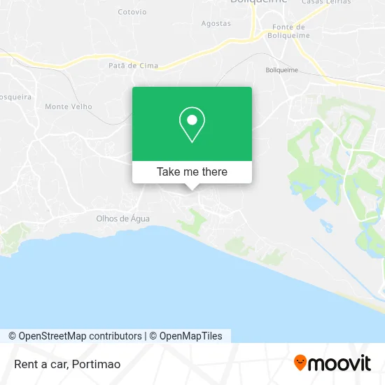 Rent a car map