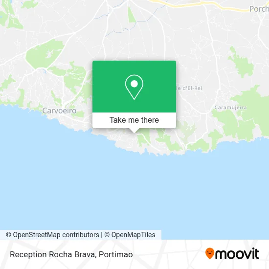 Reception Rocha Brava map