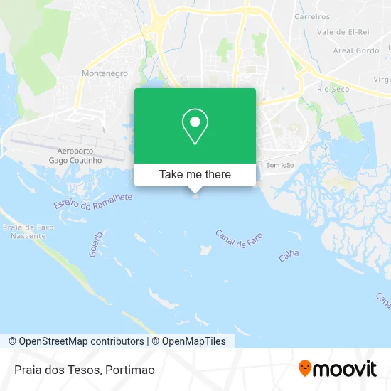 Praia dos Tesos map