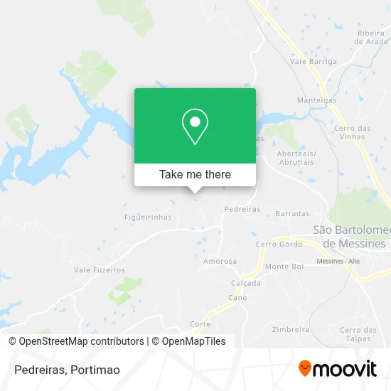 Pedreiras map
