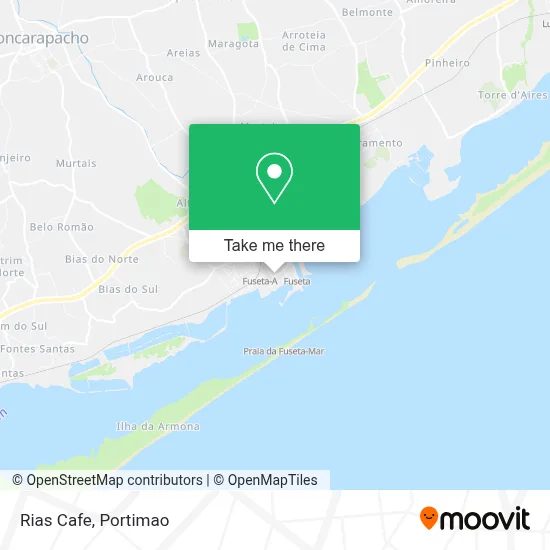 Rias Cafe map