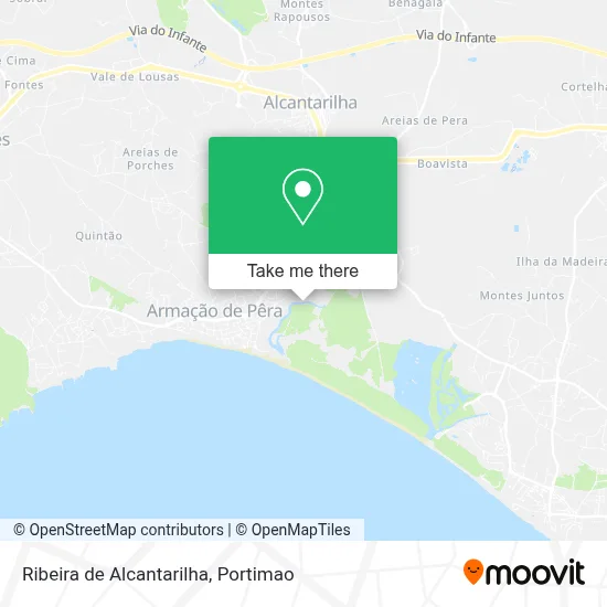 Ribeira de Alcantarilha map