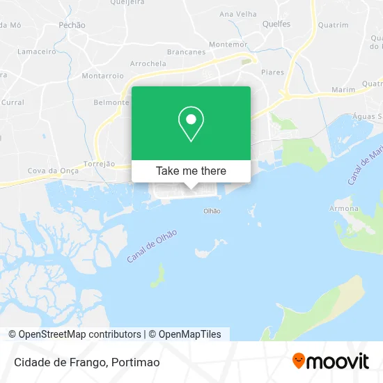 Cidade de Frango map