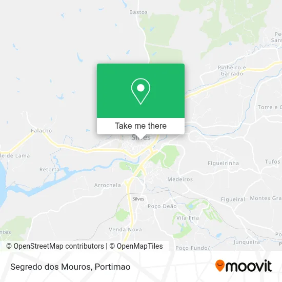 Segredo dos Mouros map
