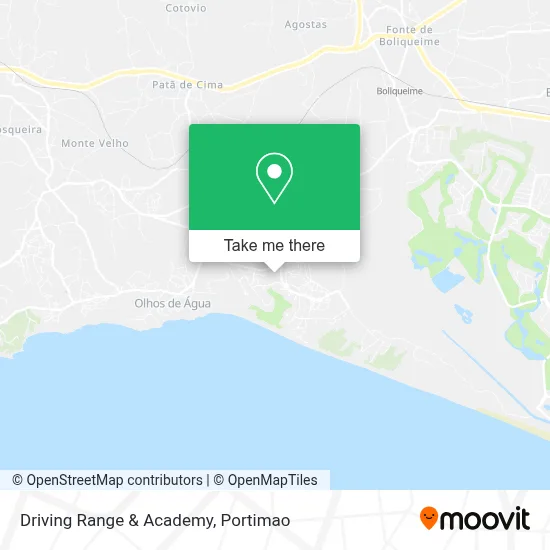 Driving Range & Academy map