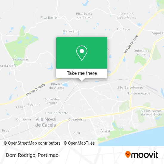 Dom Rodrigo map