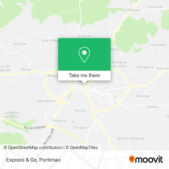 Express & Go map