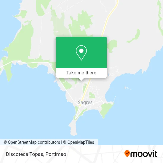 Discoteca Topas map