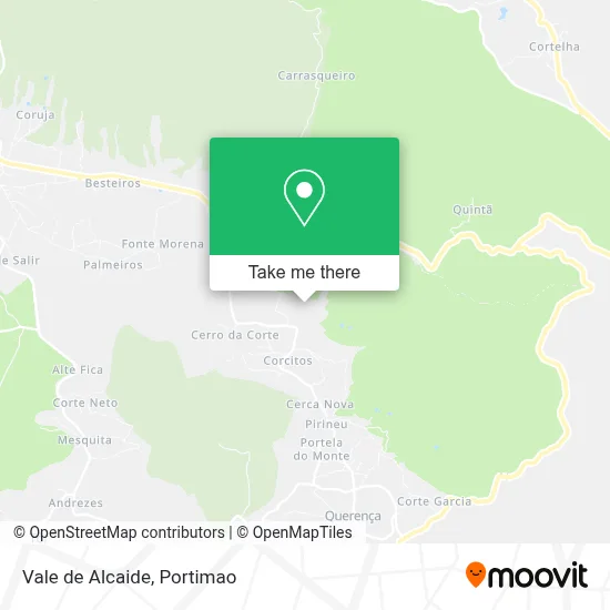 Vale de Alcaide map