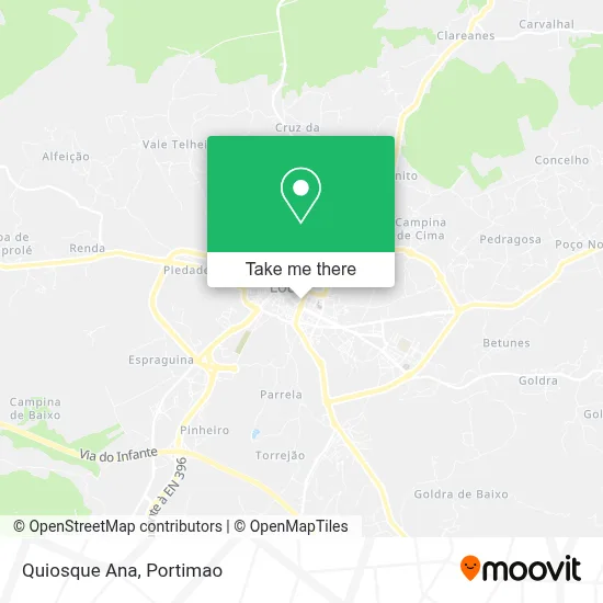 Quiosque Ana map