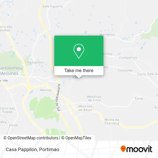Casa Pappilon map