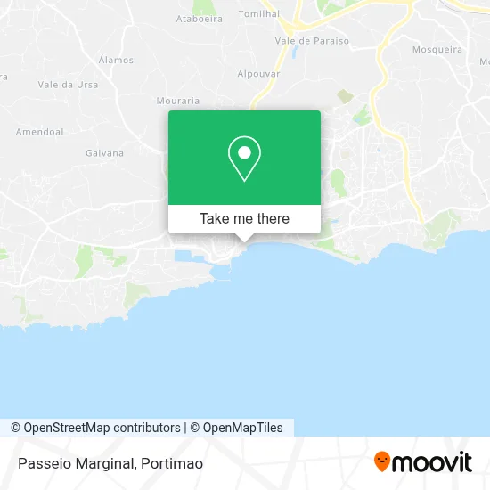 Passeio Marginal map