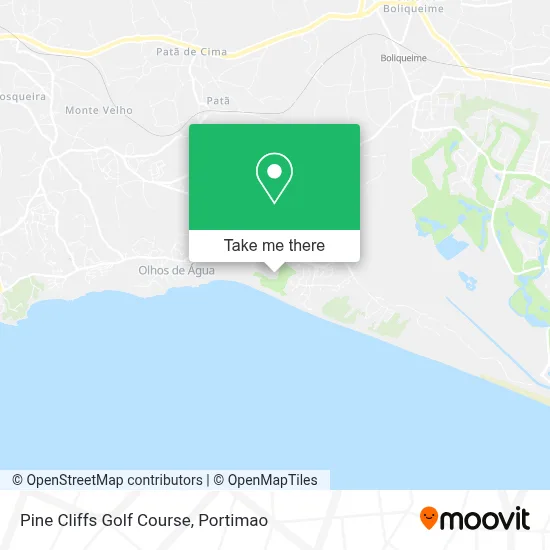 Pine Cliffs Golf Course map