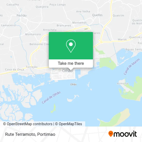 Rute Terramoto map