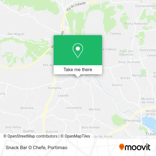Snack Bar O Chefe map
