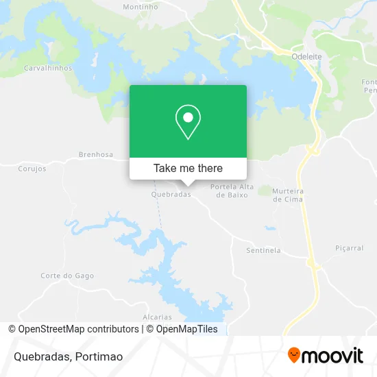 Quebradas map