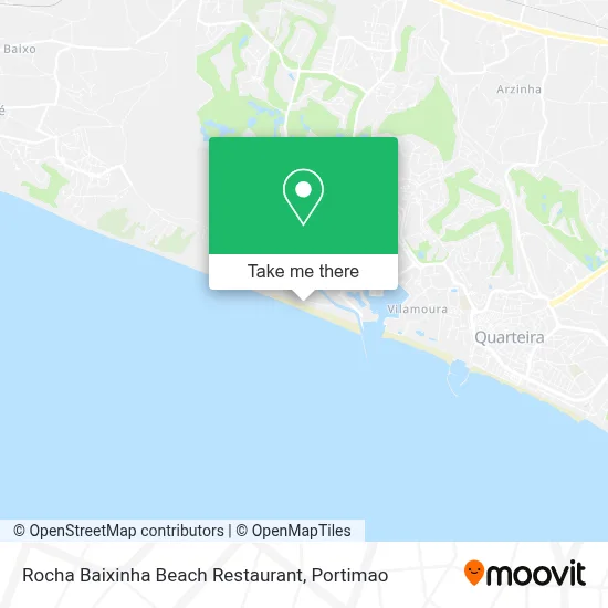Rocha Baixinha Beach Restaurant map