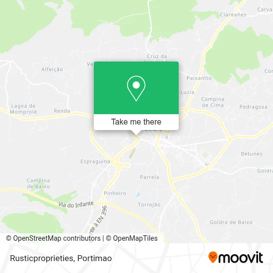 Rusticproprieties map