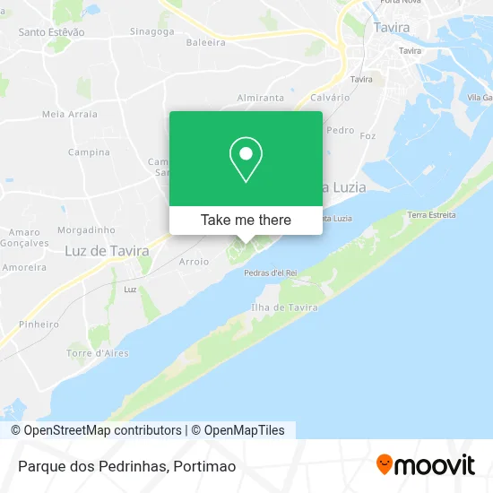 Parque dos Pedrinhas map