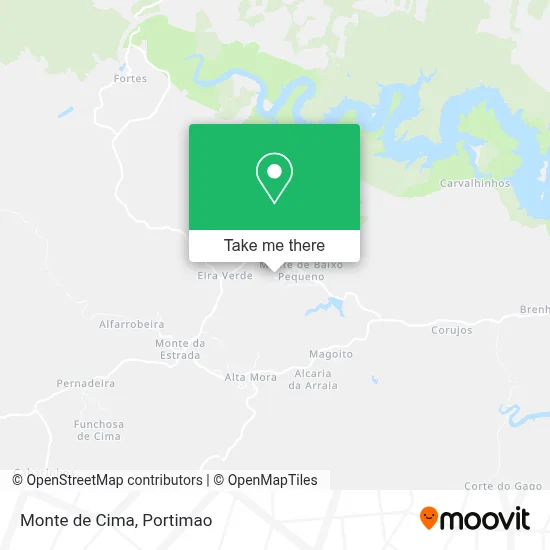 Monte de Cima map