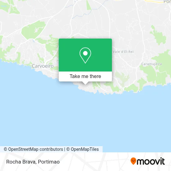 Rocha Brava map