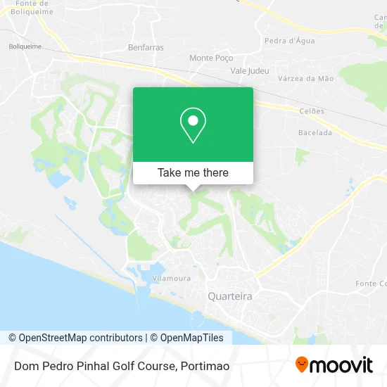 Dom Pedro Pinhal Golf Course map