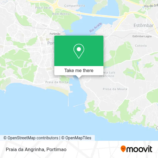 Praia da Angrinha map